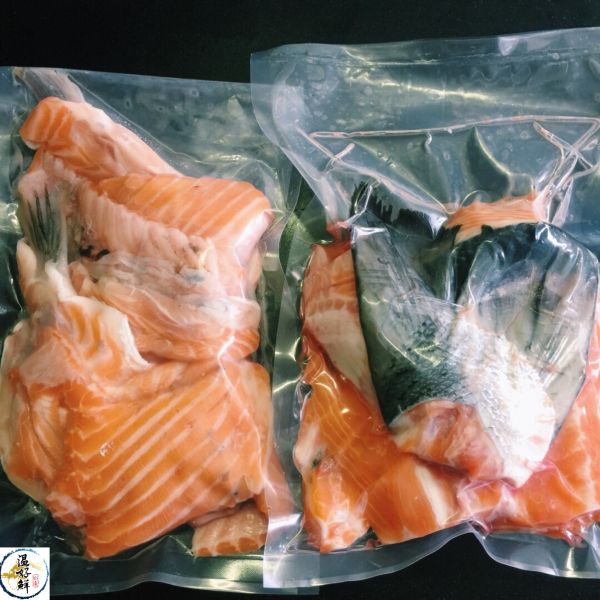 整尾鮭魚12斤~12斤半(隻) 生魚片,去鱗留皮,生食等級,挪威,油脂,香煎,燒烤,奶油,生鮮,實拍,現貨