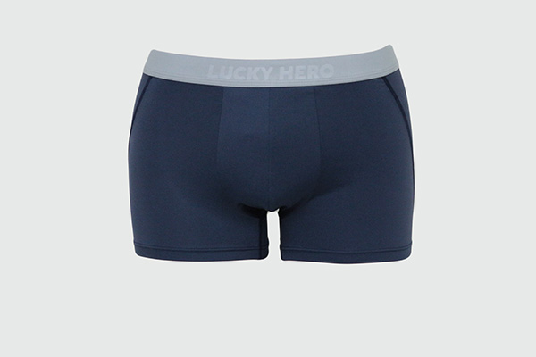 灰X藍 男四角褲 超透氣,男士內褲,男性內褲,四角內褲,