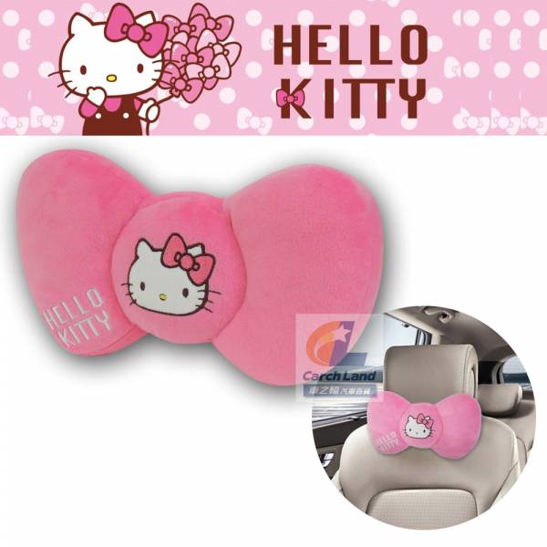 Hello Kitty 凱蒂貓 KT蝴蝶結系列-頭頸兩用枕 PKTD008W-05 Hello Kitty 凱蒂貓 KT蝴蝶結系列-頭頸兩用枕 PKTD008W-05