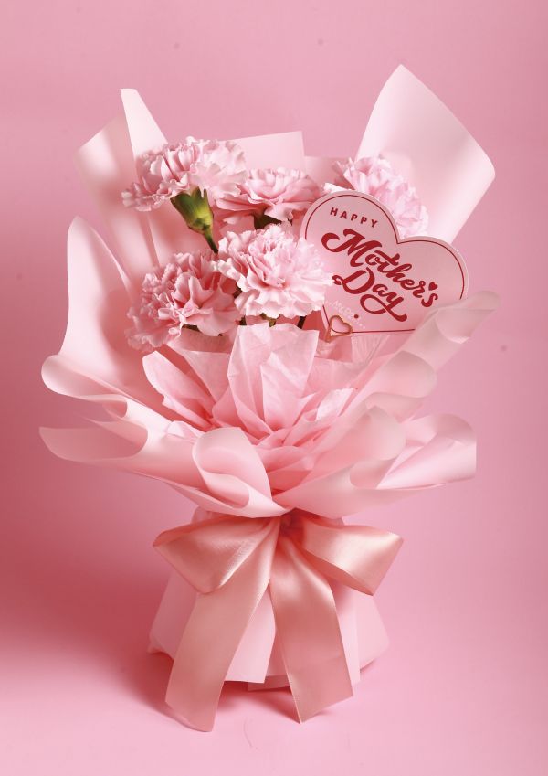 【Floral M】蜜桃粉色康乃馨花束 母親節花束