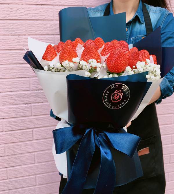 【人氣熱銷款】Je t'aime法式草莓花束 My Dear strawberries,草莓,花禮,花束,浪漫,送禮,創意禮物,strawberry,bouquet,禮物,生日禮物,生日創意禮物,祝福,情人節禮物,求婚花束