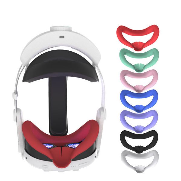 里歐街機 Meta quest 3 矽膠眼罩防汗防塵帶鼻樑遮光罩 