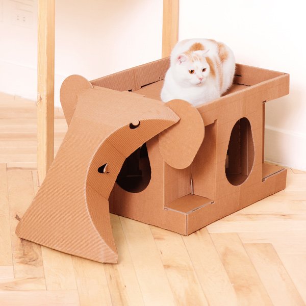 【大象喵屋】 (喵屋是貓窩,是遊戲室,也是貓抓板~) 喵屋/貓屋/紙貓屋/寵物居/便宜/質感