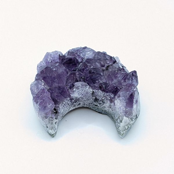 小小彎月紫晶簇 紫晶簇,紫晶,月亮,礦石,水晶