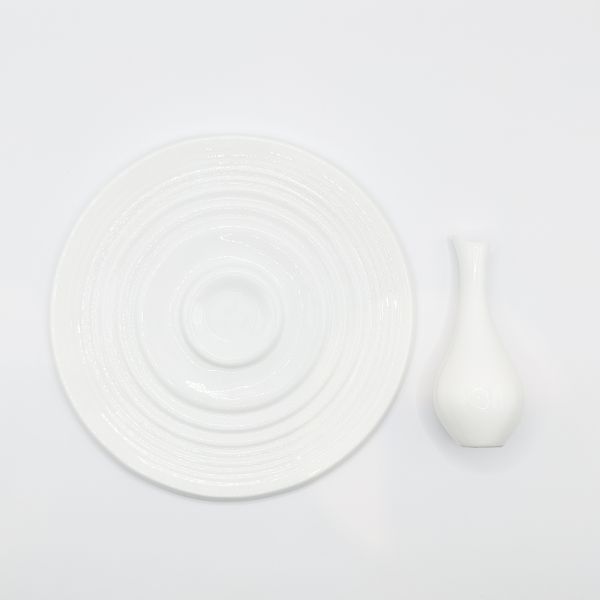 英國設計水波紋陶瓷橄欖油盤組 盤子,橄欖油,麵包,南瓜籽油,沾醬,沾油,油瓶