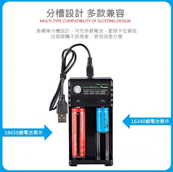 雙槽 鋰電池充電器 鋰電池,充電器,充電座,電池,18650,充電池,電池充電器,快充,USB