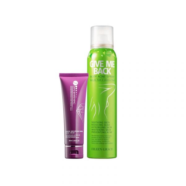 Body Face Peeling Kit – Body Acne Spray & Peeling Cream/ 2pcs, 