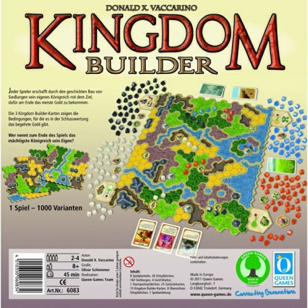 [ 出清優惠 ] Queen Games Kingdom Builder 開國英雄 Queen Games Kingdom Builder 開國英雄