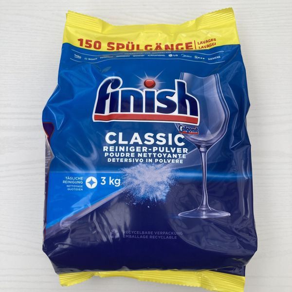 Finish 洗碗機洗碗粉3公斤 製造日期2023.3月 Finish classic 洗碗機 洗碗粉