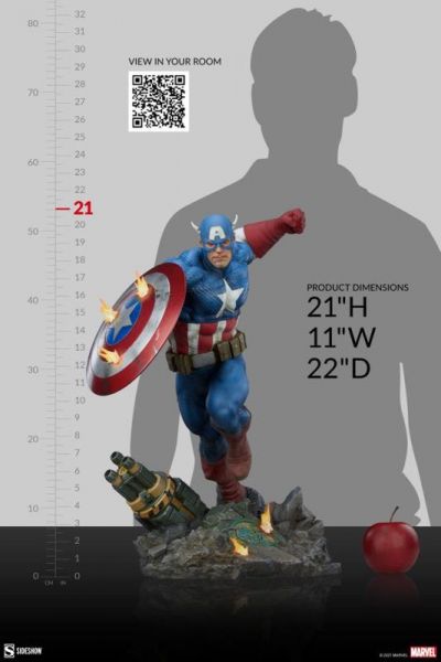 ﹝預購﹞GK   Sideshow﹝漫威﹞正版授權   300765 21寸 Captain America 美國隊長 