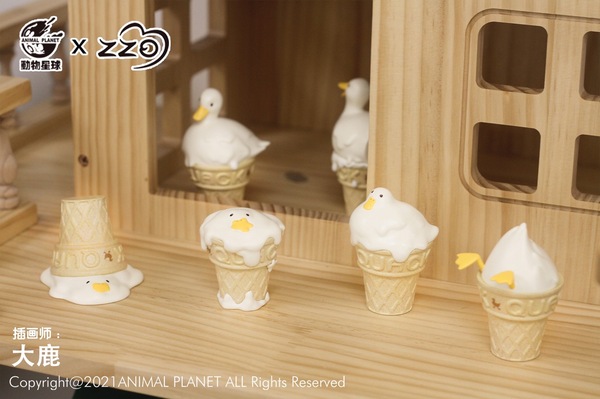 ﹝現貨﹞盲盒 Zzo Studio X 羽鹿制造 融化鴨鴨雪糕 融化鴨鴨冰淇淋 鴨鴨融化了 