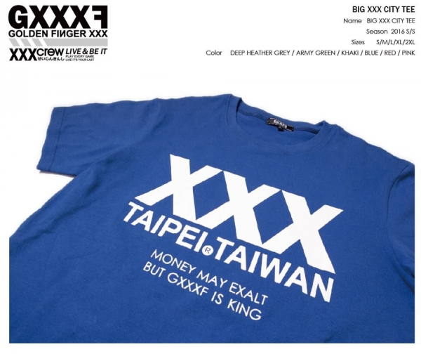 GXXXF BIG XXX CITY TEE ( 海軍藍 ) 