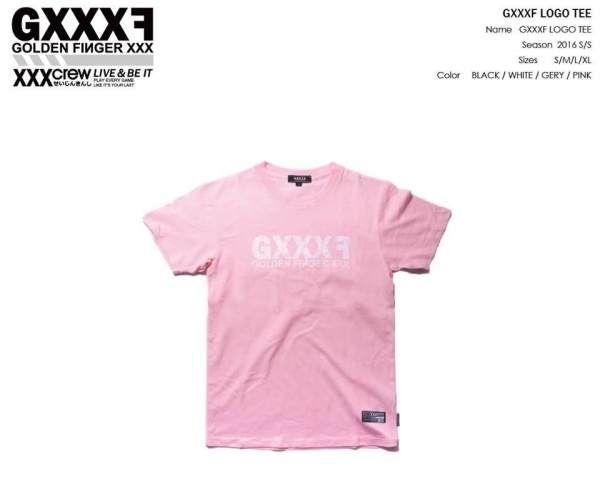 GXXXF BASIC LOGO TEE V2 ( 粉色 ) 
