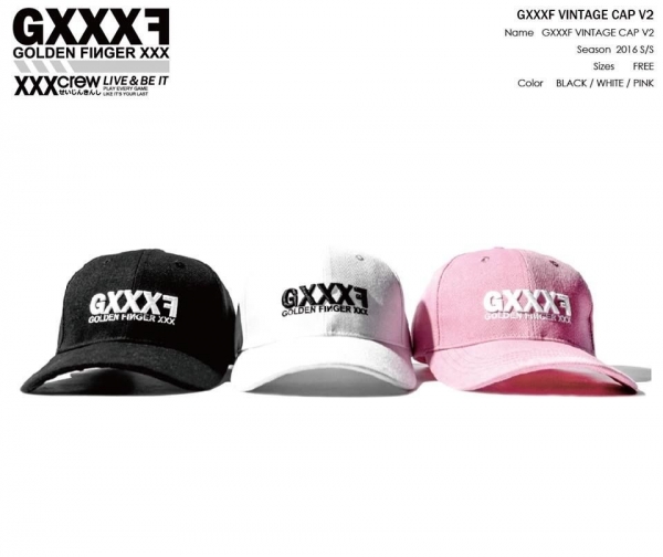 GXXXF 2016 SS  高爾夫球三色老帽 V2  黑色 老帽
