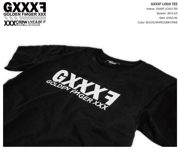 GXXXF BASIC LOGO TEE V2 ( 黑色 ) 