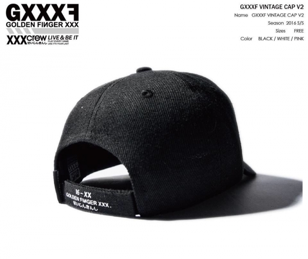 GXXXF 2016 SS  高爾夫球三色老帽 V2  黑色 老帽