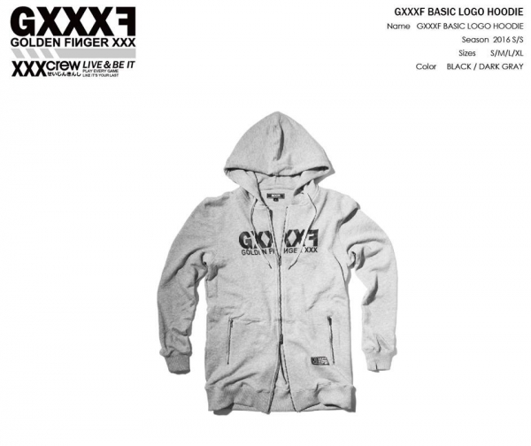 GXXXF 基本款LOGO長版帽拉 ( 灰色 ) 限時,上衣,外套,折扣,長版,潮牌