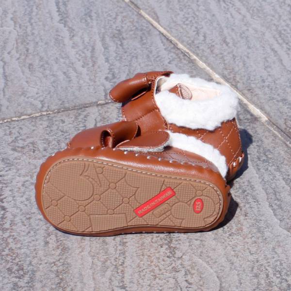 現貨 台灣製低筒雪靴寳寳靴-咖啡色 學步鞋品牌,Little Garden,寳寳靴,低筒學步鞋,兒童雪靴,嬰兒雪靴