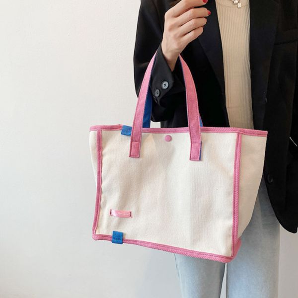 韓國帆布托特包 媽媽包 購物袋-共四色 