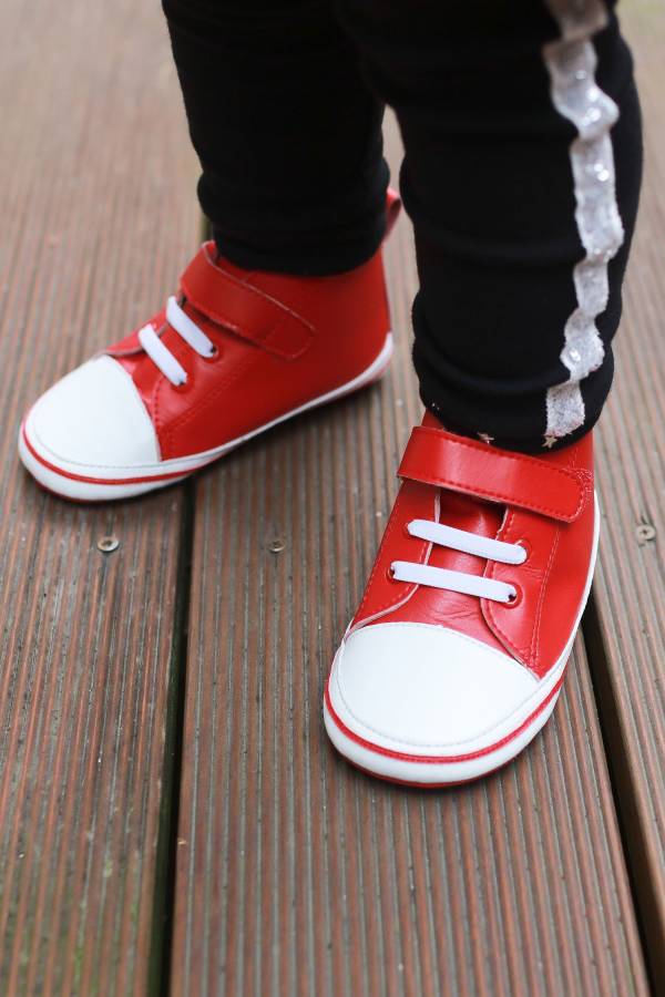 現貨 台灣製 低筒寶寶真皮內裡學步鞋-紅色 學步鞋,台灣製,真皮寶寶鞋