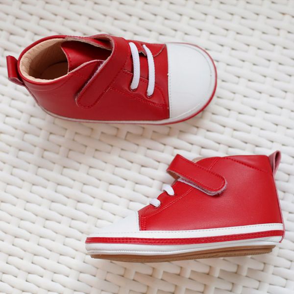 現貨 台灣製 低筒寶寶真皮內裡學步鞋-紅色 學步鞋,台灣製,真皮寶寶鞋
