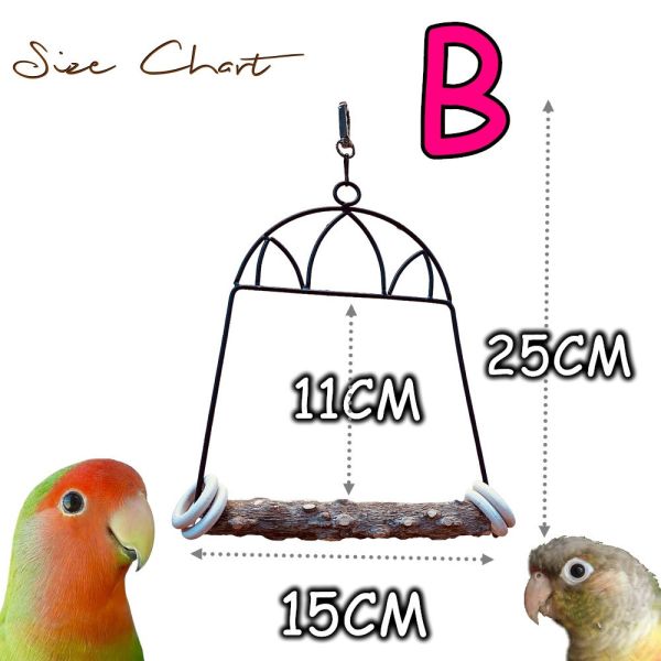 MY PET BIRD 古典金屬框小型鸚鵡鞦韆 鳥用鞦韆
小鸚鵡鞦韆
3D立體造型鞦韆
方形支架座鞦韆
鳥類遊戲玩具
鳥類運動器材
室內外適用鳥類鞦韆
容易清洗鳥用鞦韆
鳥類健康促進器材
鳥類樂趣遊戲器材