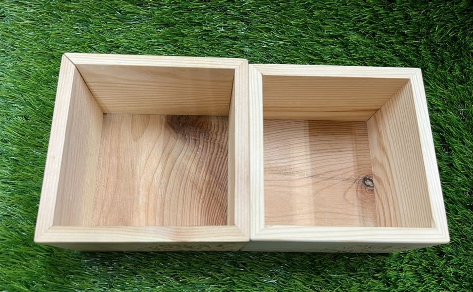 愛木村-輕松木盒 正方形 