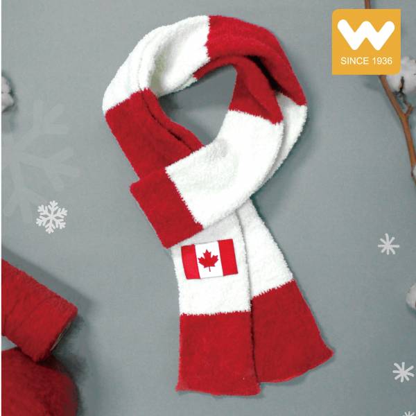 暖呼呼 拐杖糖 保暖圍巾 加拿大  (加贈精緻手提箱/個) 圍巾