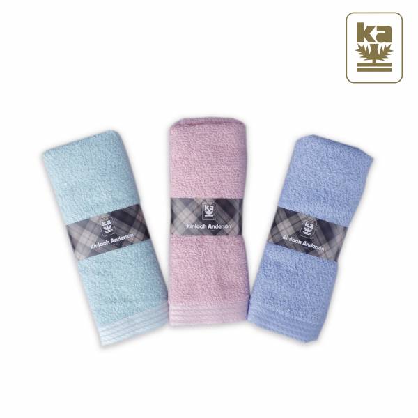 KA素色斜紋毛巾(3入) 金安德森,毛巾,方巾,浴巾,擦髮巾,冰涼巾,運動毛巾,長巾