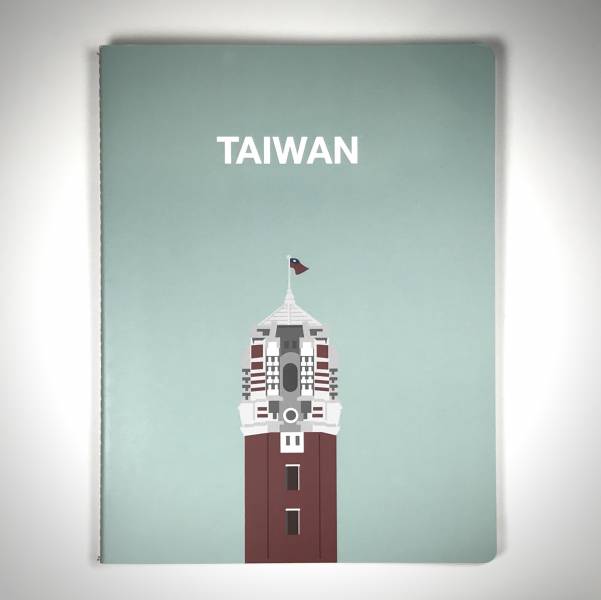 「TAIWAN出頭」筆記本（灰綠色） 