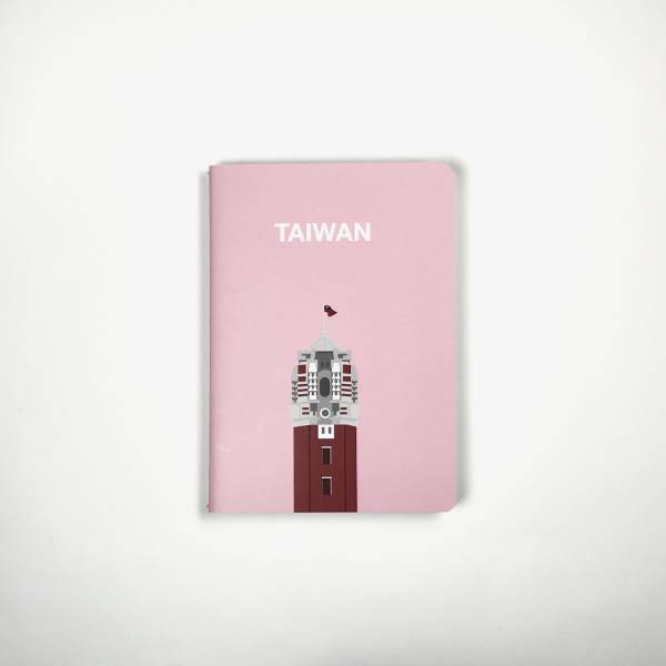 "Taiwan Forges Ahead" A6 Notebook - Pink 