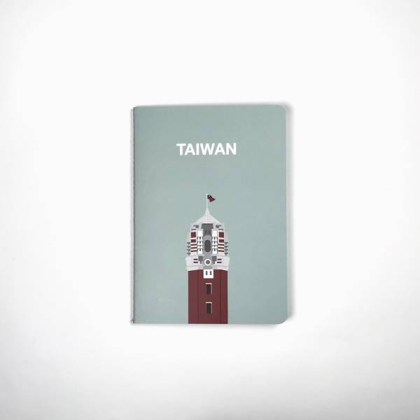 "Taiwan Forges Ahead" A6 Notebook - Gray Green 