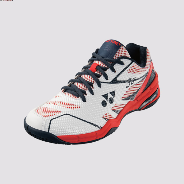 YONEX POWER CUSHION 56 男女羽球鞋(白/紅) YONEX,56EX,羽球鞋,男女款