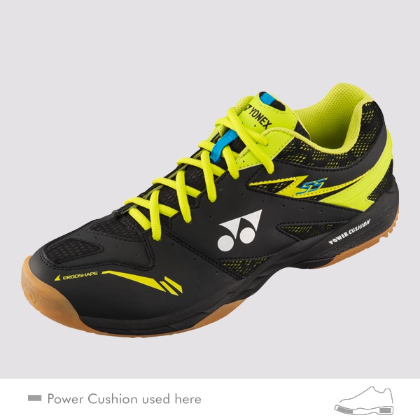 YONEX POWER CUSHION 55 男女羽球鞋(黑/綠) YONEX,55EX,羽球鞋,男女款