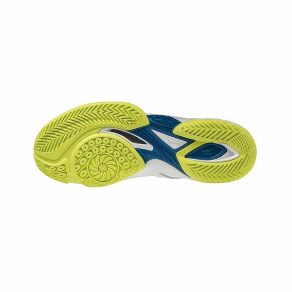 MIZUNO 羽球鞋 WAVE CLAW NEO (白/綠)  MIZUNO,71GA207026,羽球鞋