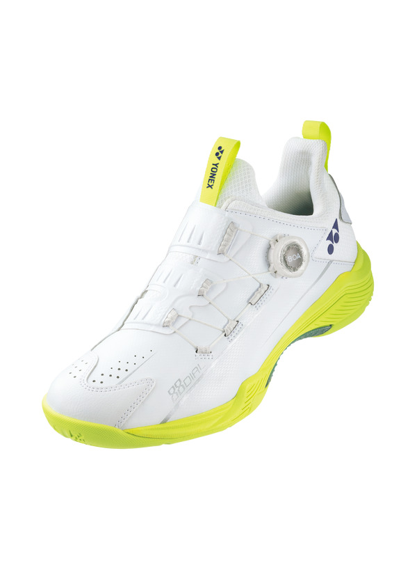 YONEX POWER CUSHION 88D2EX 男女羽球鞋(白/萊姆黃) YONEX,SHB88D2EX,羽球鞋,男女