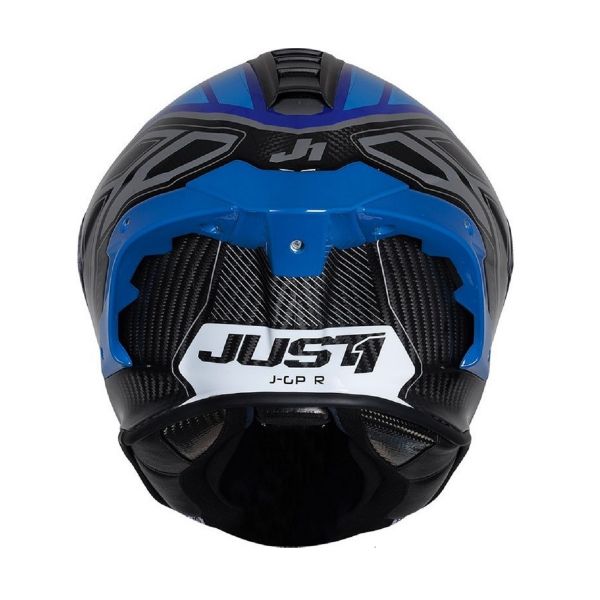 J-GPR INSTINCT BLUE JUST1 J-GPR 碳纖維 全罩帽 競技帽 賽道帽