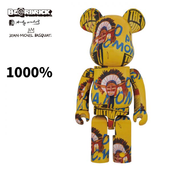 BE@RBRICK 1000%Andy Warhol × JEAN-MICHEL BASQUIAT #3 