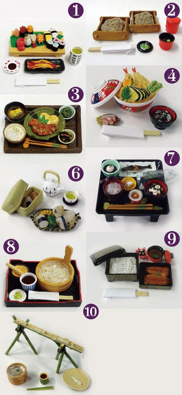 RE-MENT 袖珍系列 享受 日本料理 食玩 盒玩 全9種 中古品-B級 