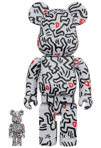 庫柏力克熊 BE@RBRICK 100%&400% set Keith Haring #8 凱斯哈林 聯名款8代 