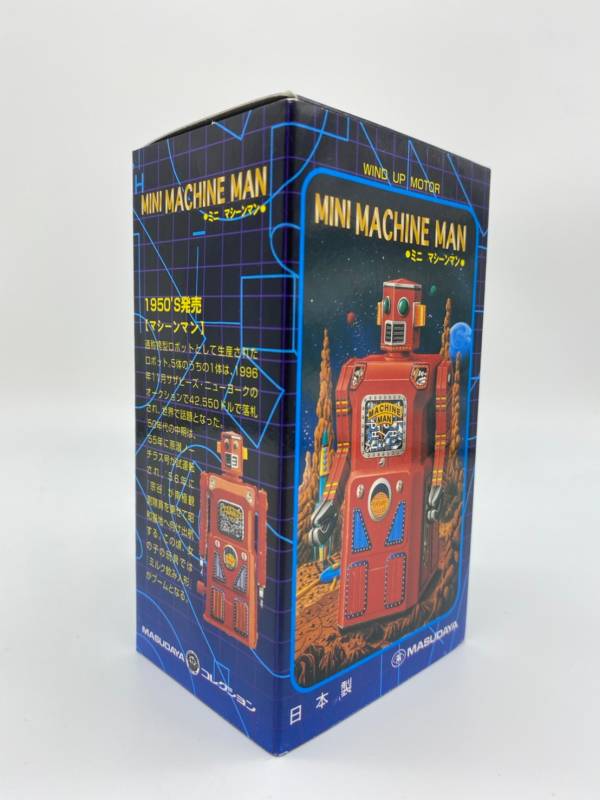 MASUDAYA 日製 鐵皮玩具 mini machine man 迷你機器人 (紅) 