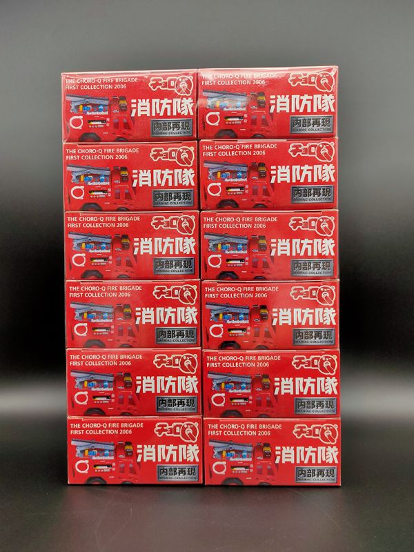 TAKARA CHORO Q  消防隊 內部再現 阿Q車 迴力車 盒玩 一中盒 全12種 中古品-S級 