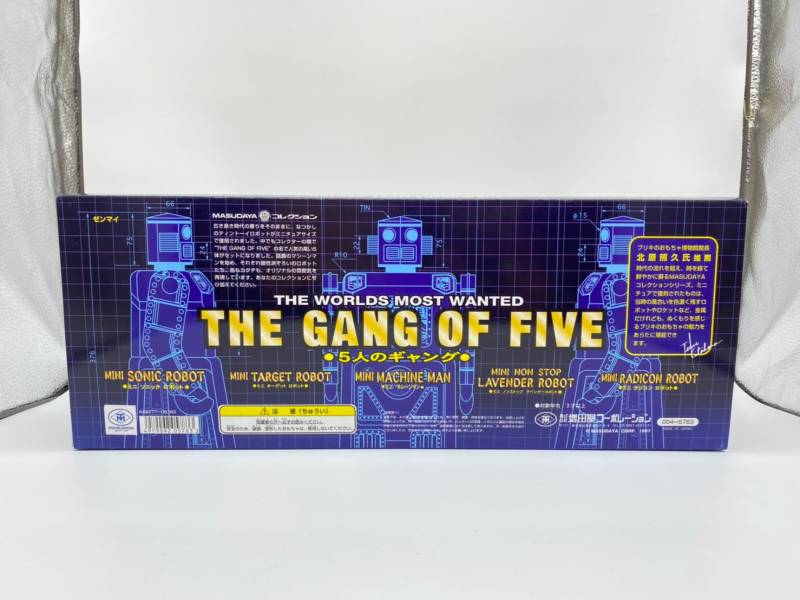 MASUDAYA 日製 鐵皮玩具 THE GANG OF FIVE 迷你機器人五人組 