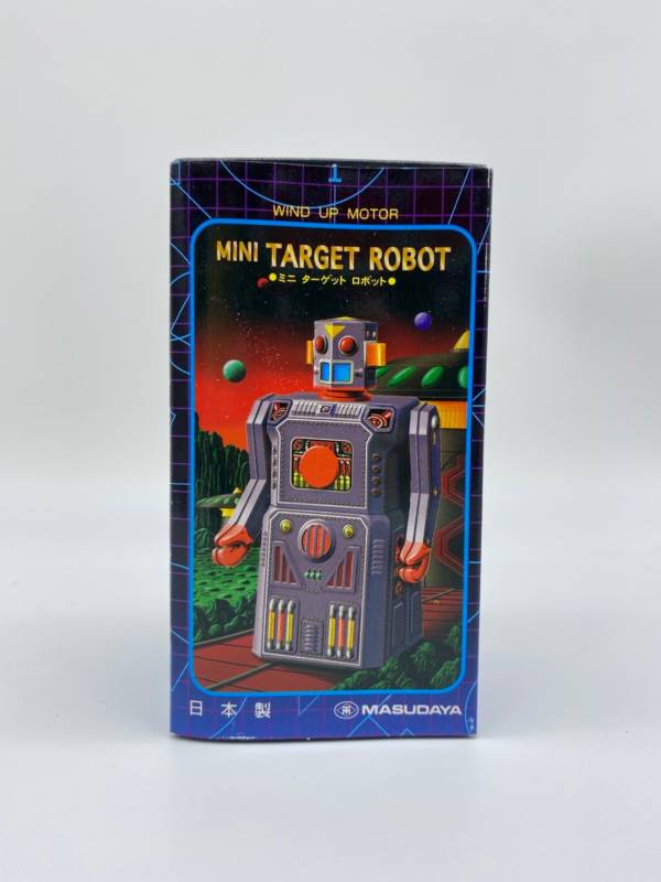 MASUDAYA 日製 鐵皮玩具 mini target robot 迷你目標機器人 