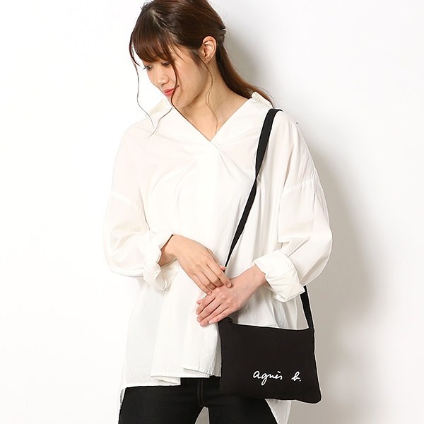 日本代購-agnes b. LOGO帆布包(男女小孩通用) agnes b.,東區時尚,帆布