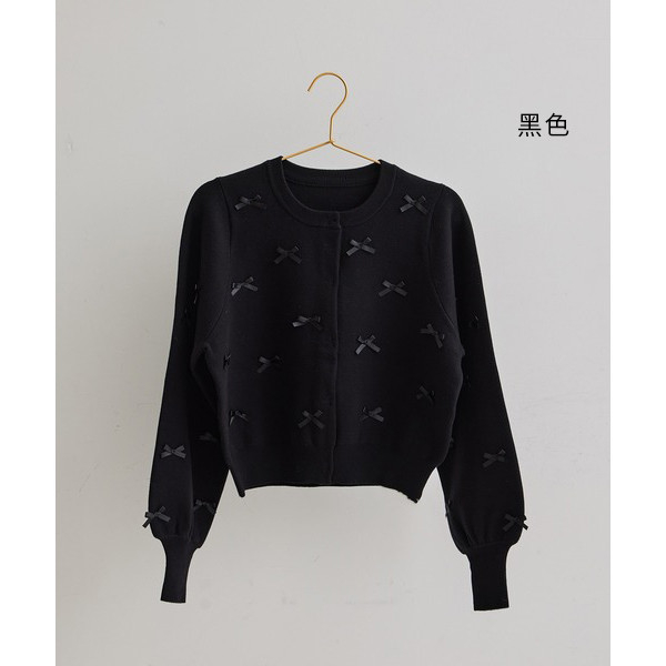 日本VIS 蝴蝶結針織開襟衫(共三色) VIS,蝴蝶結,針織