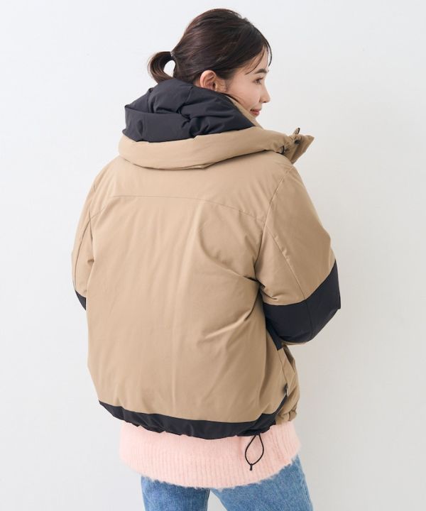 日本FREAK'S STORExFIRST DOWN合作款拼接短版羽絨外套(售價已折) 日本FREAK'S STORExFIRST DOWN合作款拼接短版羽絨外套