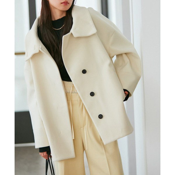 日本VIS 防靜電麥爾登繭型大衣(共三色) VIS,防靜電,繭型,大衣