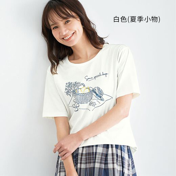 日本代購-100%純棉印花T恤(共十色/3L-5L) 日本代購,純棉,T恤