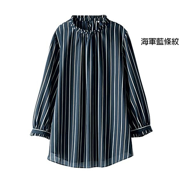 日本代購-荷葉邊褶皺設計上衣(共四色/3L-5L) 日本代購,荷葉邊,褶皺